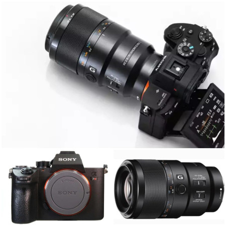 كاميرا سوني ميرورليس a7RIII بدون ميموري + عدسة سوني جى 90mm ماستر مايكرو   F2.8 