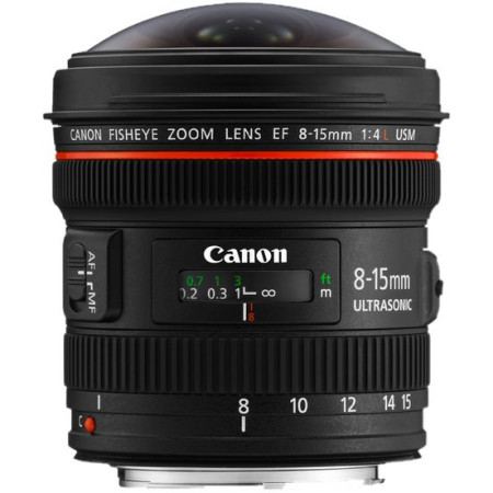 Canon EF8-15 mm f/4L Fisheye USM Lens (Black, 28-75) 
