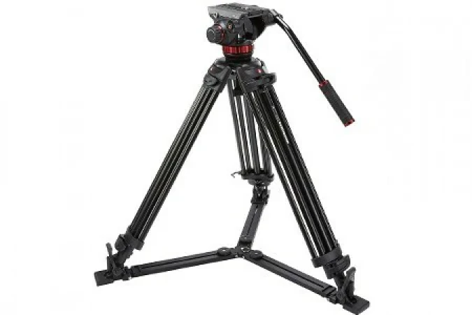 Manfrotto Fluid Video System with Aluminum Tripod