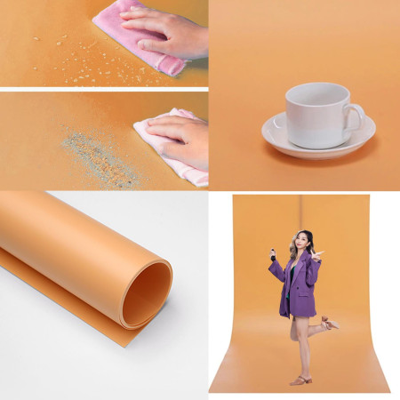 Orange background for waterproof products 