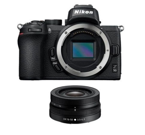 Nikon Z50 camera + lens16-50 F/3.5